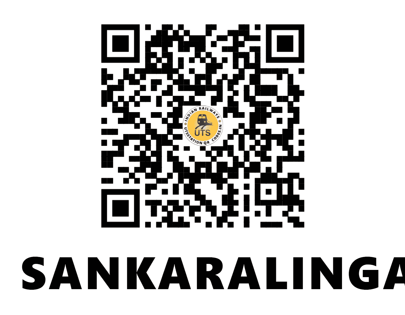 UTS QR Code for SANKARALINGAPURAM - SLGM (SR - TAMIL NADU)